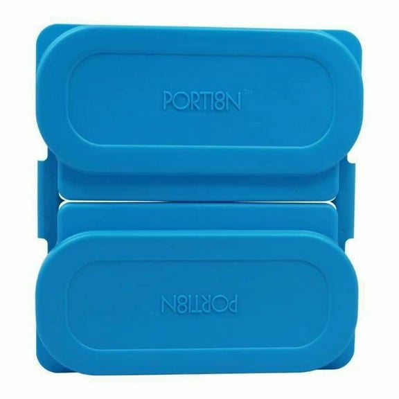 BariWare Portion8 Plate Set - Available in 4 Colors! Color: Brilliant Blue
