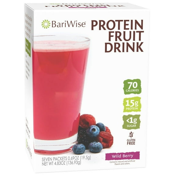 BariWise Protein Fruit Drink, Wildberry (7ct)