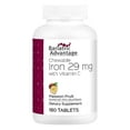 thumbnail image 1 of Bariatric Advantage Chewable Iron 29 mg - For Bariatric Surgery Patients - Iron with Vitamin C - No Iron Taste - Ferrous Fumarate & Carbonyl Iron supplement - Passion Fruit - 180 Count, 1 of 7