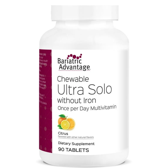 Bariatric Advantage - Chewable Ultra Solo without Iron - Citrus - 90 Tablets - (Pack of 1)