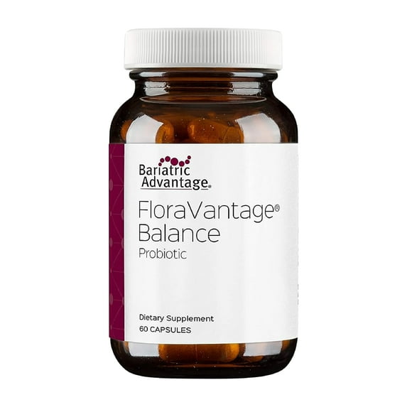 Bariatric Advantage FloraVantage Balance Capsules, Probiotic Supplement for bariatric procedure people for Healthy Immune Support - 60 Count