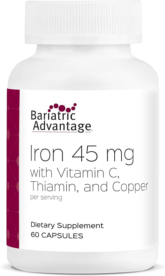 Bariatric Advantage Iron 45 mg with Vitamin C, Thiamin and Copper for