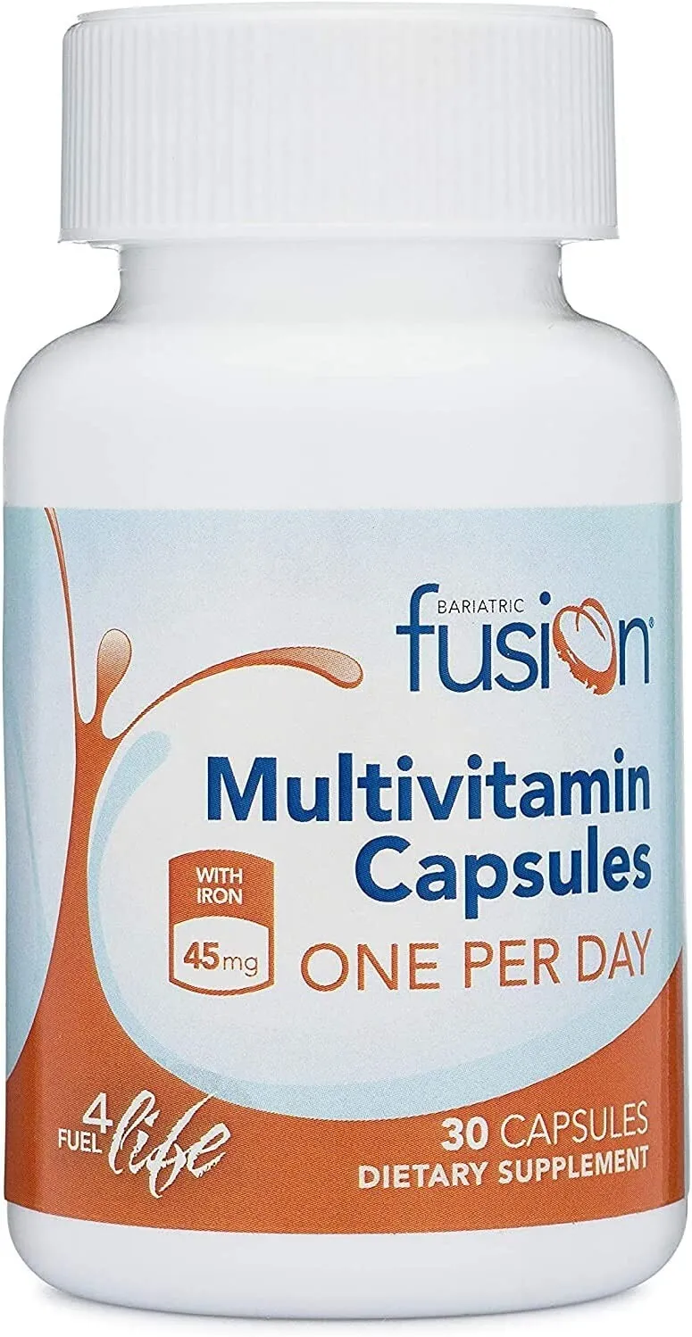 Bariatric Fusion Multivitamin ONE per Day Capsule with 45mg of Iron 30 ...