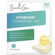 Bariatric Guru VitaBoost Supplement Patch   Vitamin D3, K2, Magnesium & Calcium Citrate Transdermal Topical Patch for Bone, Muscle & Immune Support   30 Patches