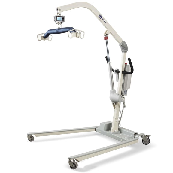 MedaCure Bariatric Patient Lift for Home, Hospital, or Nursing Homes - 660 lb. Weight Capacity, Portable and Electric Patient Lift for Elderly Patients- Free Spirit