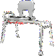 Bariatric Sliding Bath Transfer Bench (55211) Regular (Base Length