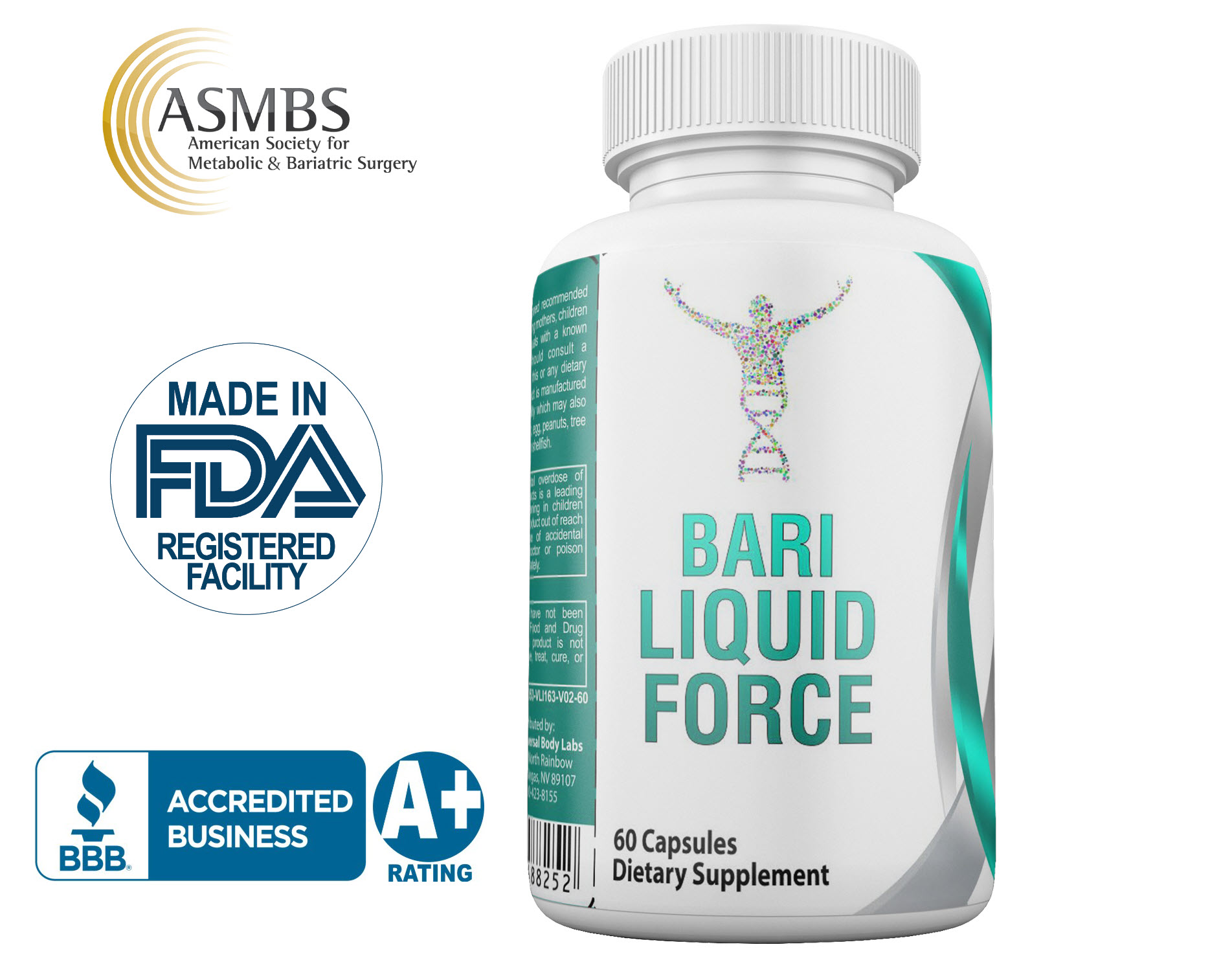 Bariatric Vitamin - Liquid Filled Bariatric Multivitamin Capsules For Rapid Absorption with Super Fruits - image 1 of 8