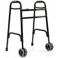 thumbnail image 1 of Vive Bariatric Walker with Wheels for Seniors, Extra Wide Heavy Duty Rolling Walker, 600 lb Weight Capacity, Foldable, Adjustable Height, Dual Stand Assist Handles, 1 of 10