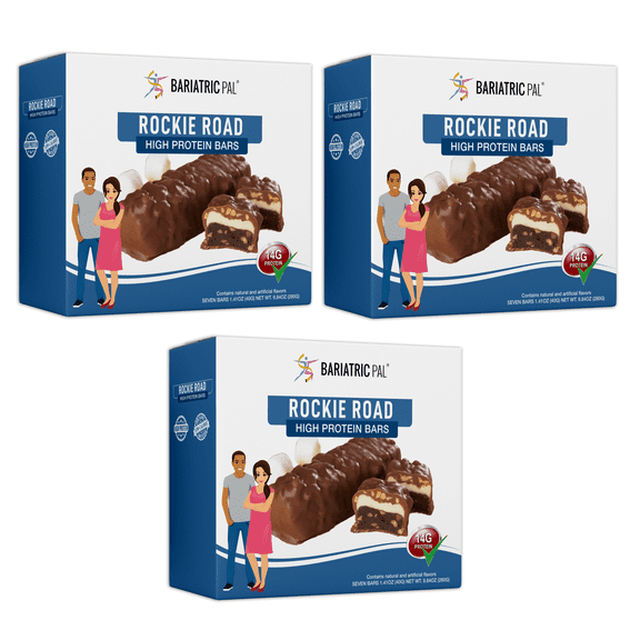 BariatricPal 14g Protein Bars - Rockie Road Size: 3-Pack