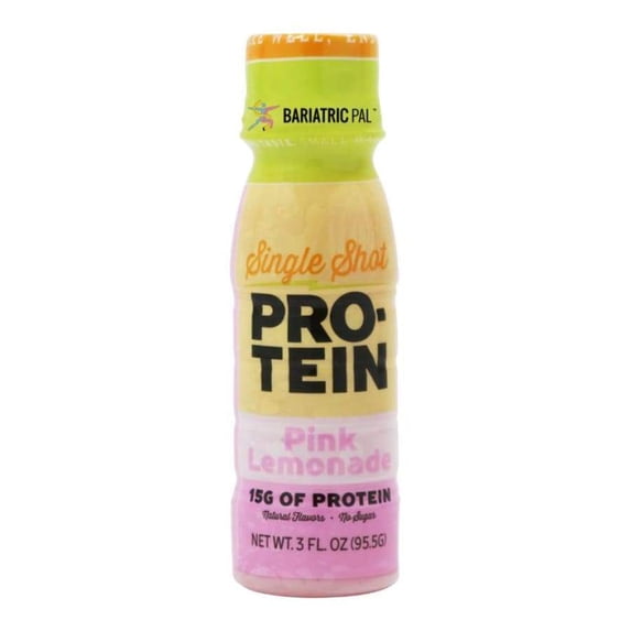 BariatricPal 15g Whey Protein & Collagen Shots - Pink Lemonade Servings: One Bottle