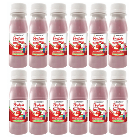 BariatricPal 25g Whey Protein & Collagen Power Shots - Crisp Apple Size: 12-Pack