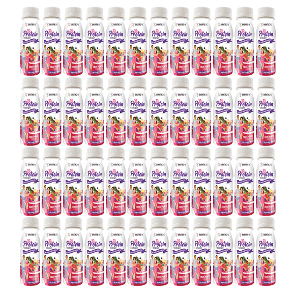 BariatricPal 30g Whey Protein & Collagen Power Pro Shots - Fruit Punch (48-Pack)