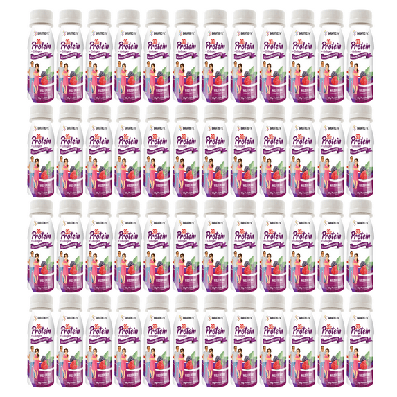 BariatricPal 30g Whey Protein & Collagen Power Pro Shots - Wild Berry (48-Pack)