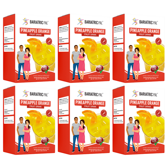 BariatricPal Fruit 15g Protein Drinks - Pineapple Orange Size: 6-Pack
