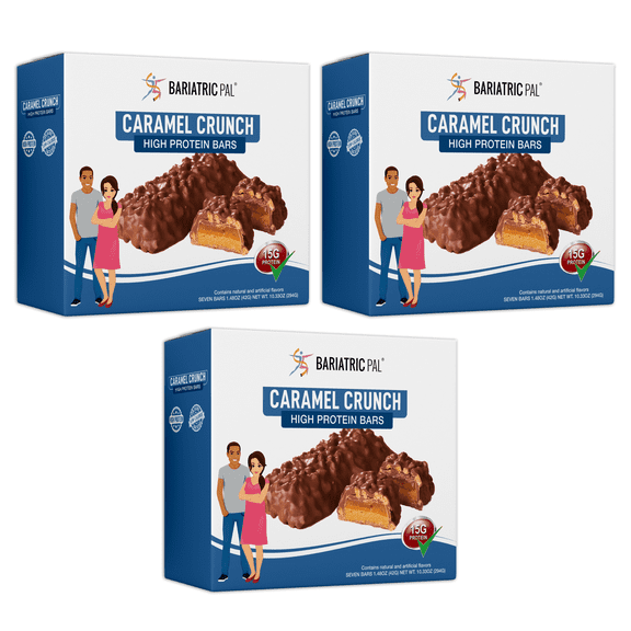 BariatricPal High Protein Bars - Caramel Crunch Size: 3-Pack