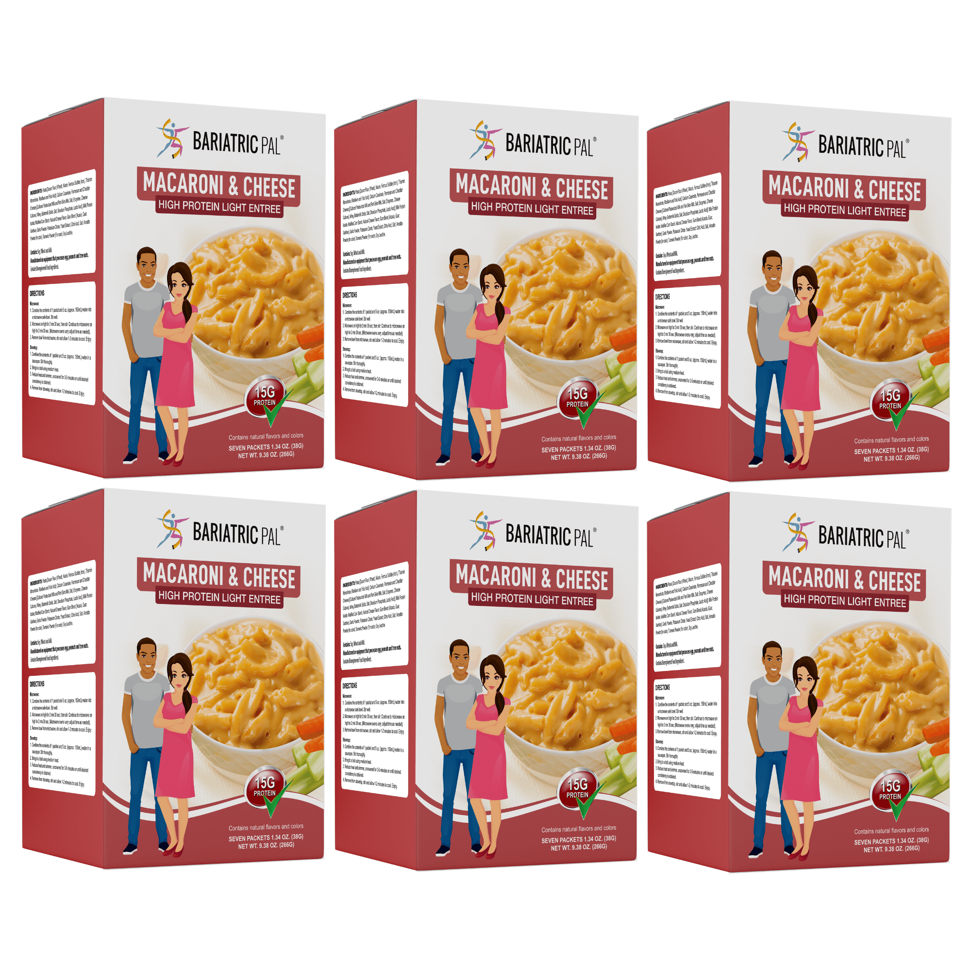 BariatricPal High Protein Light Entree - Creamy Macaroni & Cheese Size: 6-Pack