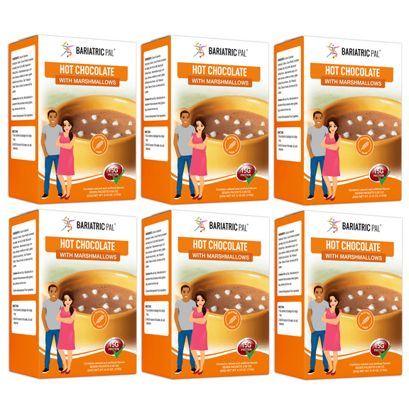 BariatricPal Hot Chocolate Protein Drink - Hot Chocolate with Marshmallows Size: 6-Pack