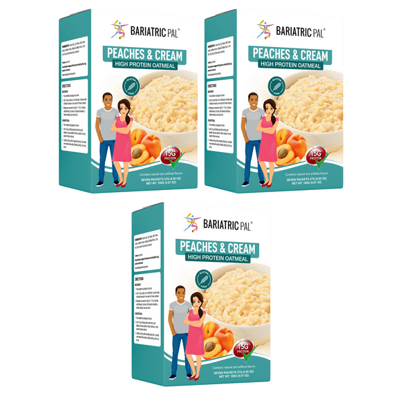 BariatricPal Hot Protein Breakfast - Peaches and Cream Oatmeal Size: 3-Pack