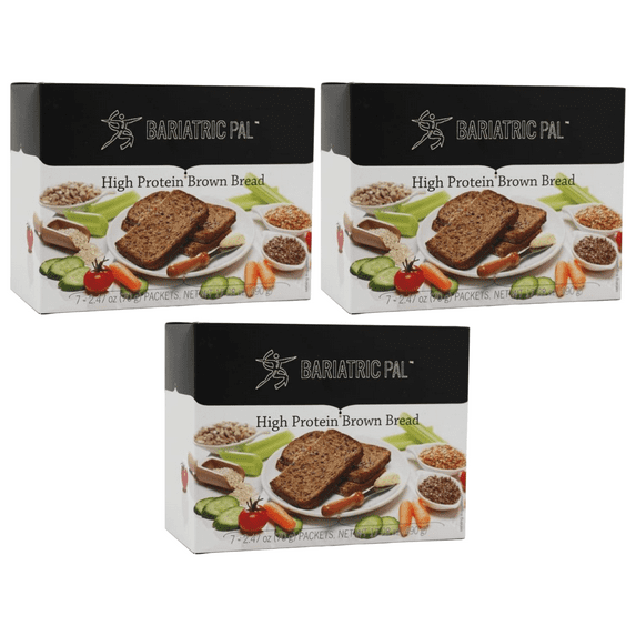 BariatricPal Low-Carb High Protein Brown Bread Size: 3-Pack