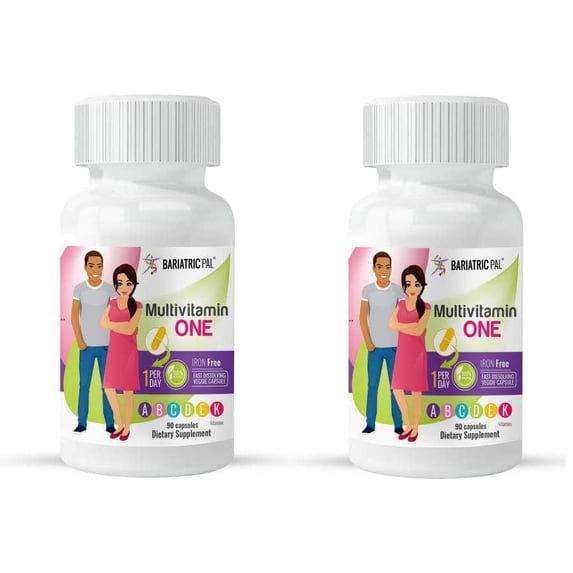 BariatricPal Multivitamin ONE "1 per Day!" Bariatric Multivitamin Capsule - Iron Free Size: 6-Month Supply