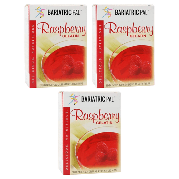 BariatricPal Protein Gelatin - Raspberry Size: 3-Pack