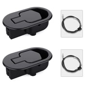 Baridwon Recliner Replacement Parts with Durable Metal Pull Handle and Recliner Release Cable, Repair for Most Furniture of Recliner Chair Sofa Couch, 2 Set