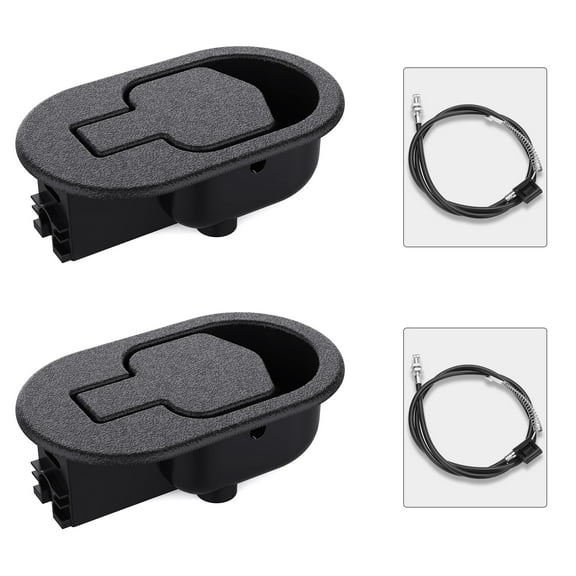 Baridwon Recliner Replacement Parts with Durable Plastic Pull Handle and Recliner Release Cable, Repair for Most Furniture of Recliner Chair Sofa Couch, 2 Set