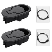 Baridwon Recliner Replacement Parts with Durable Plastic Pull Handle and Recliner Release Cable, Repair for Most Furniture of Recliner Chair Sofa Couch, 2 Set