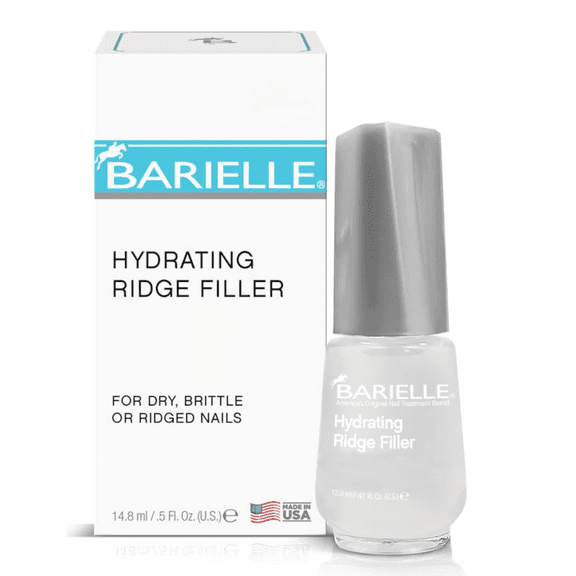 Barielle Hydrating Nail Ridge Filler, Smoothing Base Coat and Treatment for Dry Nails, 0.5 oz