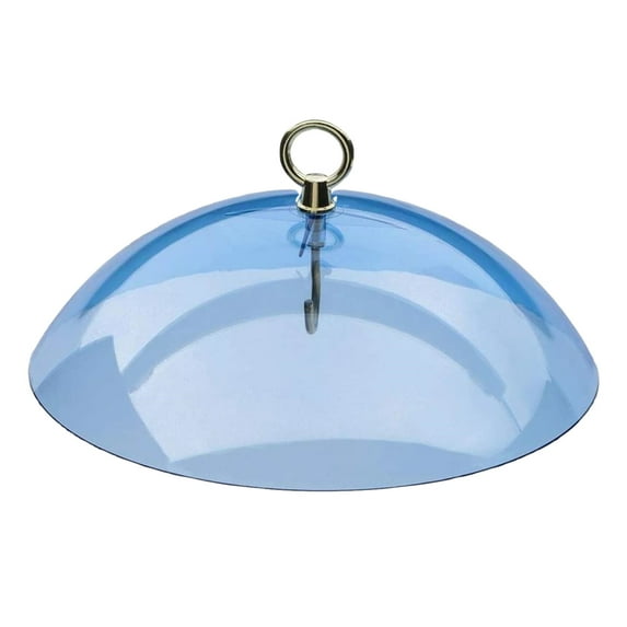 Baright 26 Cm Plastic Squirrel Baffle Protects Hanging Feeders Weather Rain Guard No Tool Install Clear Baffle Weather Guard Durable Weather Resistant for Outdoor Wild Bird Seed Feeder