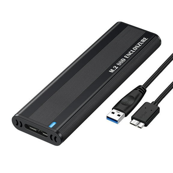 Baright Dual Protocol M.2 NVMe SSD Case 10Gbps M.2 NVMe SSD Enclosure Adapter Tool Free for Hard Drive Accessories