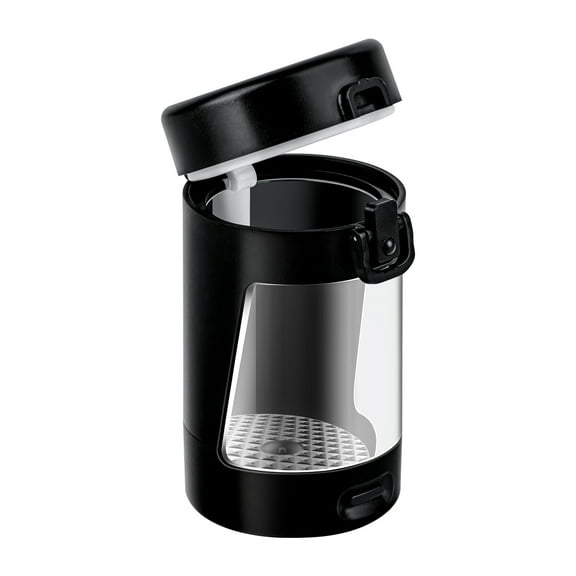 Baright LED Lights Organizer Sealed Box USB Rechargeable 50ml Herb Stash Jar Moisture-proof Herb Crusher Storage Case with Magnifying Lid Fathers Day Gift