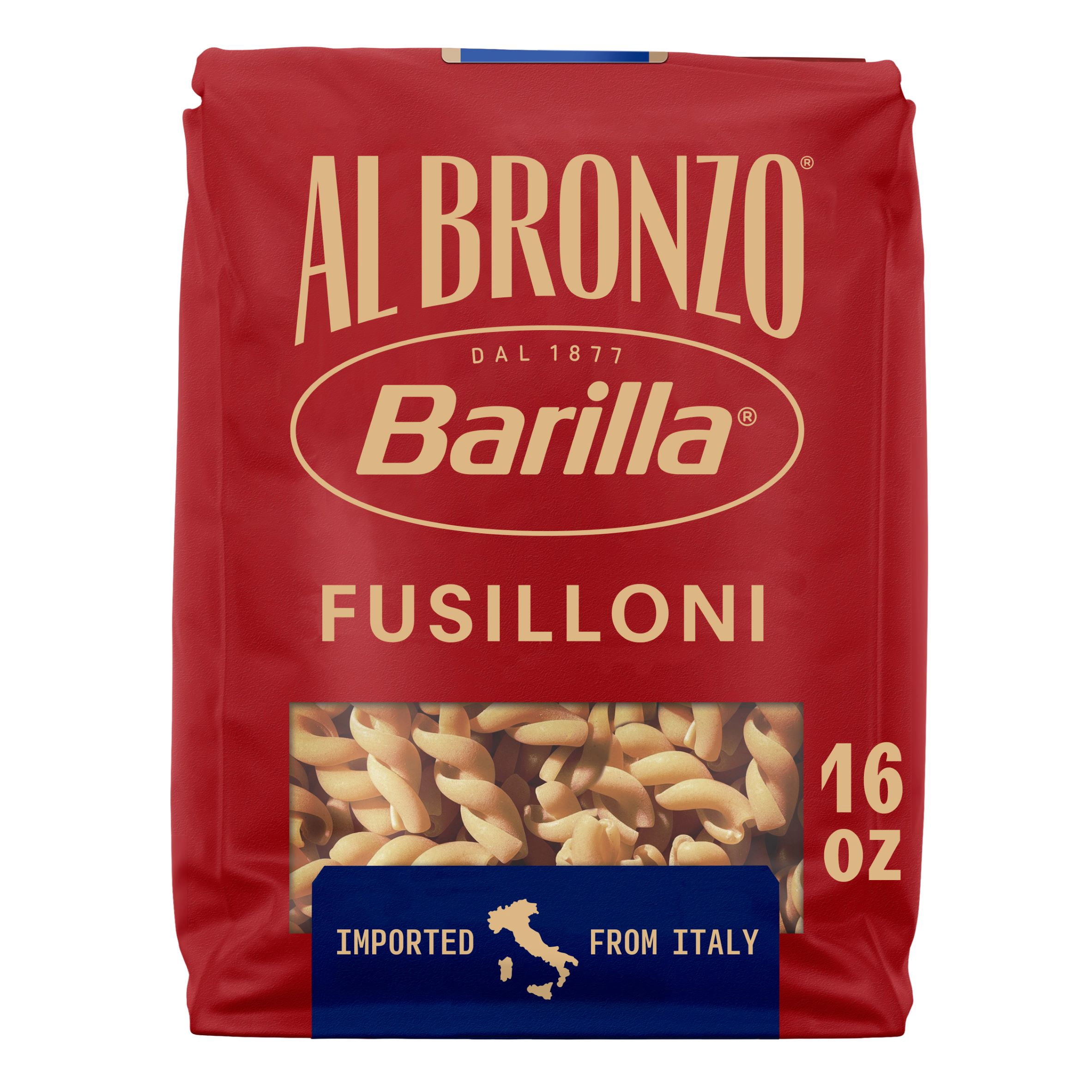 Barilla Al Bronzo Bronze Cut Fusilloni Pasta, 16 oz - Walmart.com
