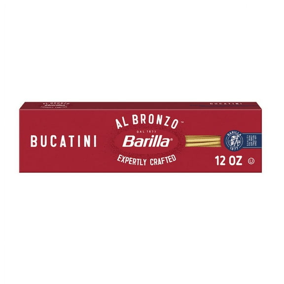 Barilla Al Bronzo Bucatini Pasta Bronze Cut Pasta Non-GMO & Kosher (Pack of 6)