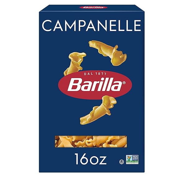 Barilla Campanelle Pasta, 16 oz. Box NonGMO Pasta Made with Durum