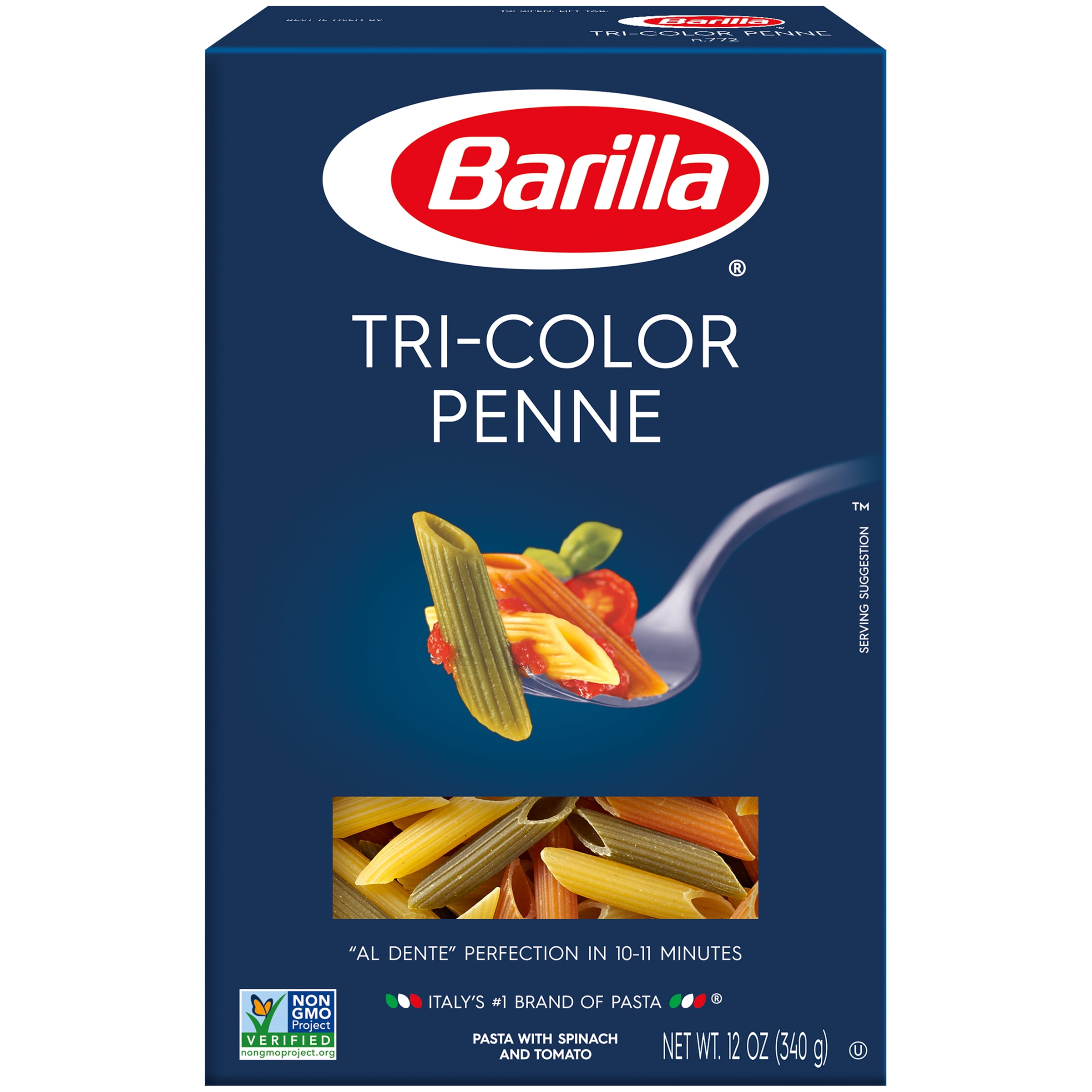 Barilla® Classic Blue Box Pasta TriColor Penne 12 oz