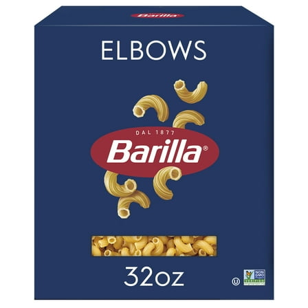 Barilla Classic Non-GMO, Kosher Certified Elbows Pasta, 32 oz