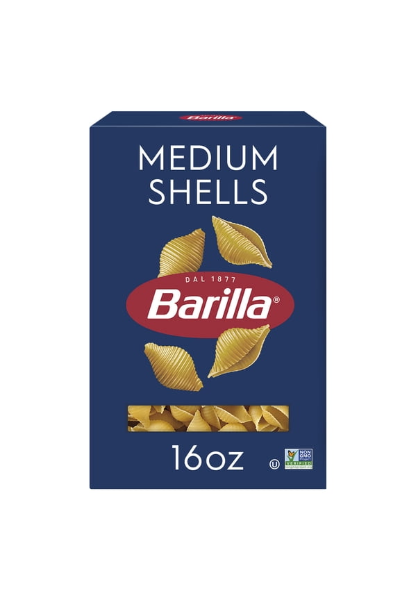 Classic Non-GMO, Kosher Certified Medium Shells Pasta, 16 oz