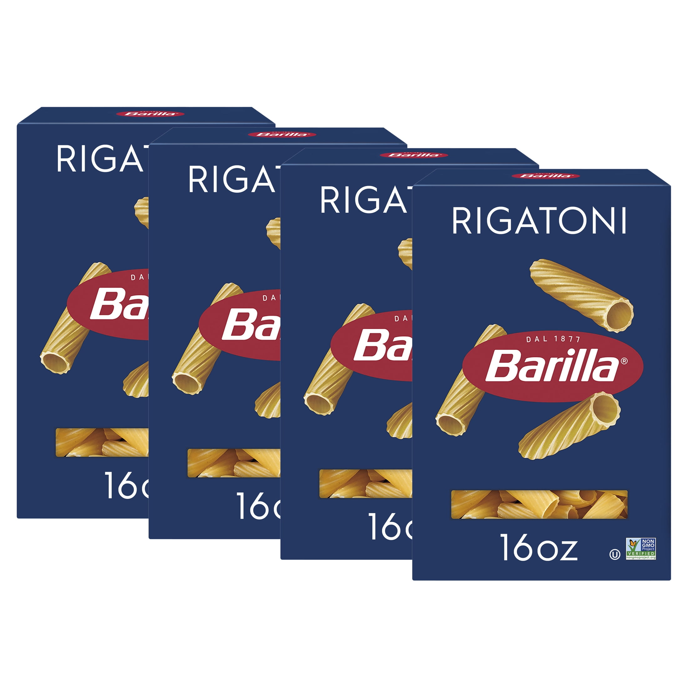 (4 pack) Barilla Classic Rigatoni Pasta, 16 oz