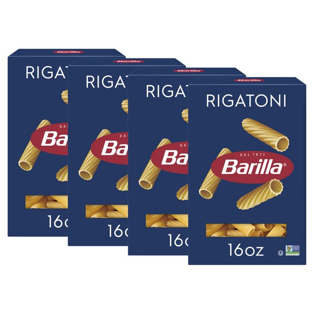 (4 pack) Barilla Classic Rigatoni Pasta, 16 oz