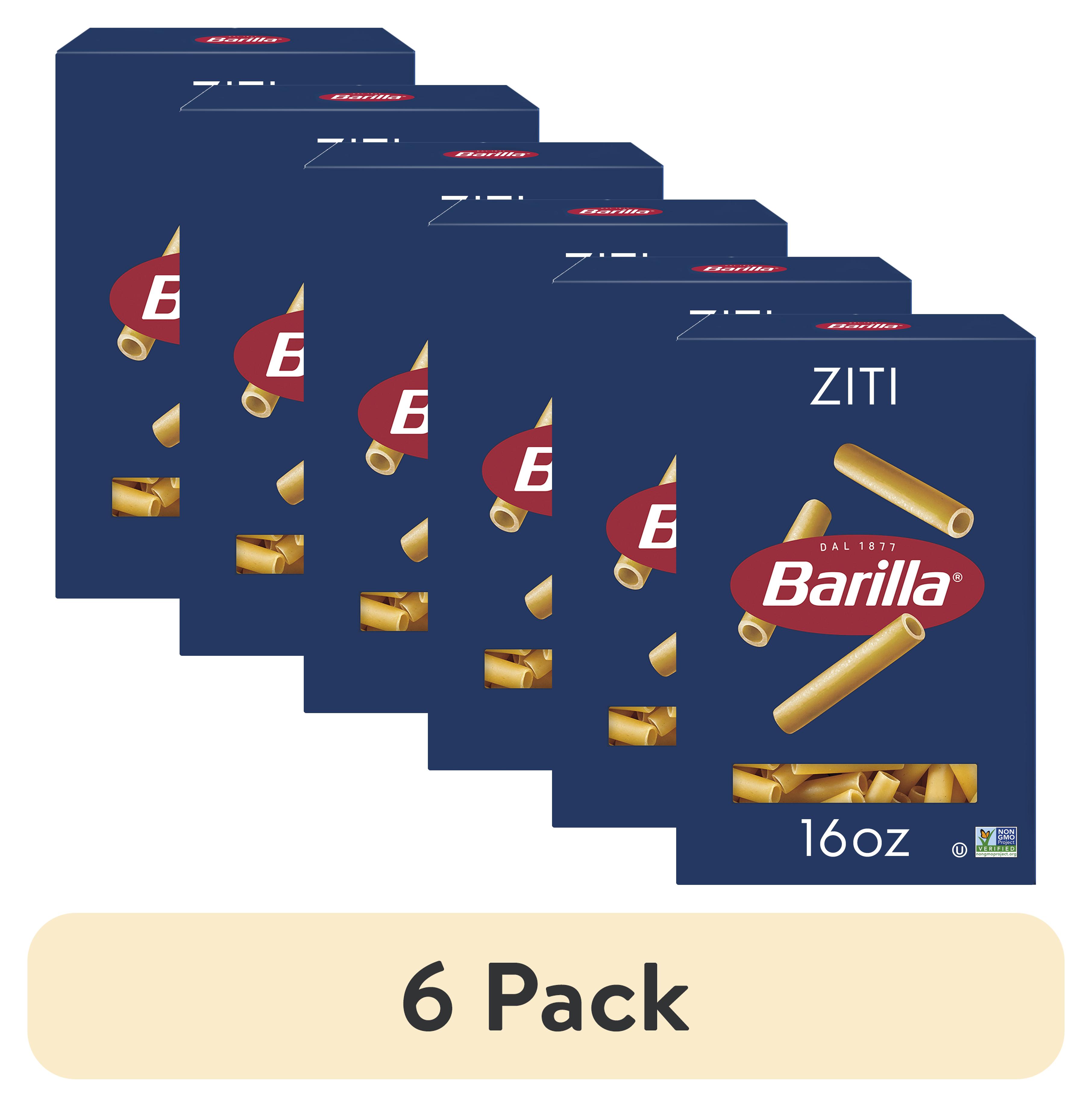 (6 pack) Barilla Classic Ziti Pasta, 16 oz