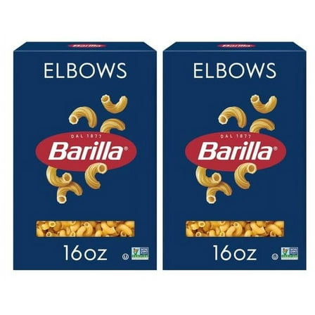 Barilla Elbows Pasta, 16 oz, Pack of 2