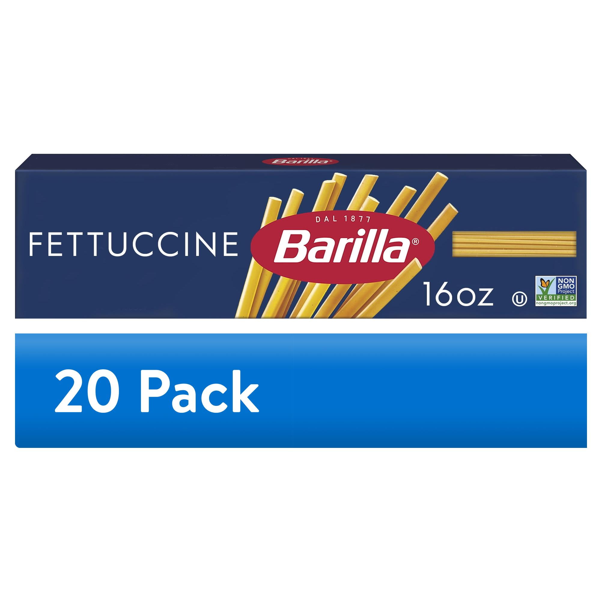 20 pack) Barilla Classic Non-GMO, Kosher Certified Fettuccine