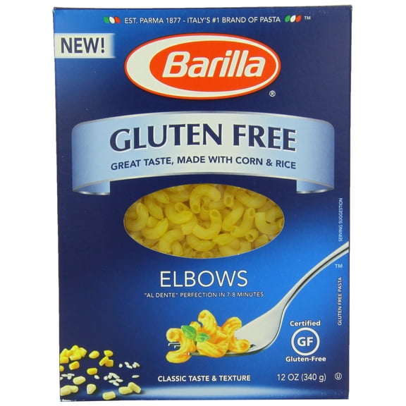 Barilla Gluten Free Elbows 12 oz (Pack of 2)