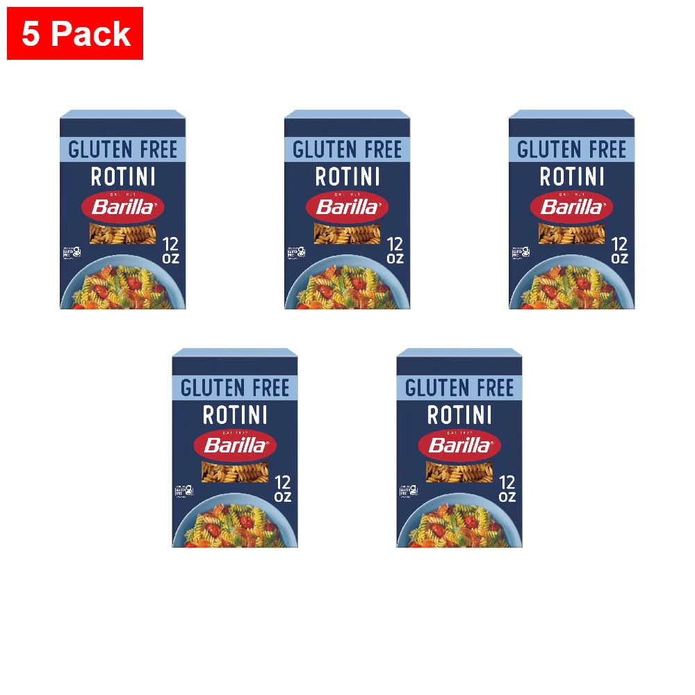 Barilla Rice Barilla Gluten Free Rotini Corn & Rice Based Pasta 12 oz - 5 Pack ...