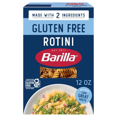 BARILLA Gluten Free Rotini Pasta, Gluten Free Pasta Made with 2 Ingredients, 12oz.