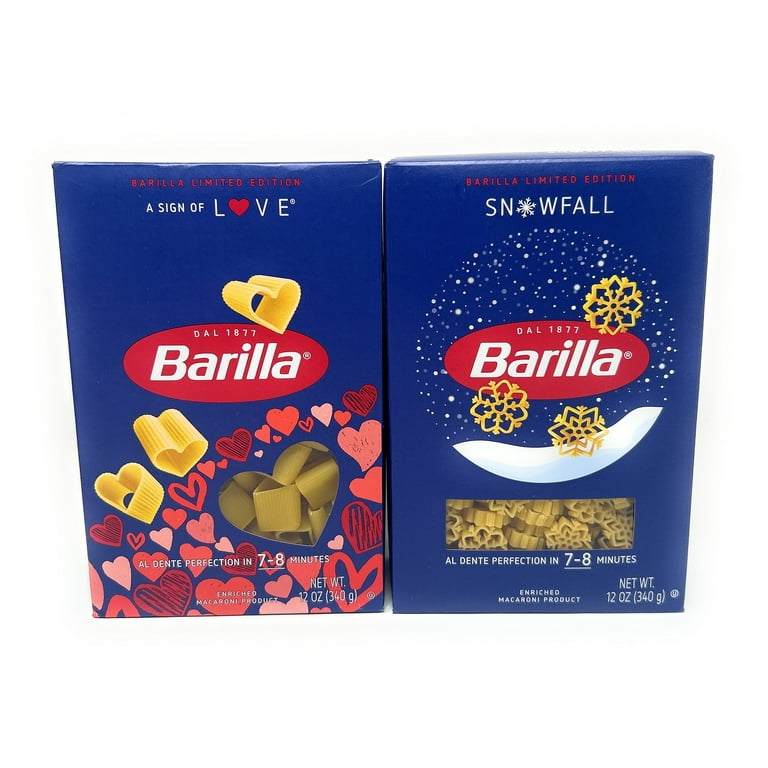 Barilla Limited Edition Heart & Snowflake Shaped Pasta 12oz - 2