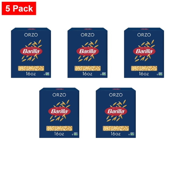 Barilla Orzo Pasta 16 oz - 5 Pack