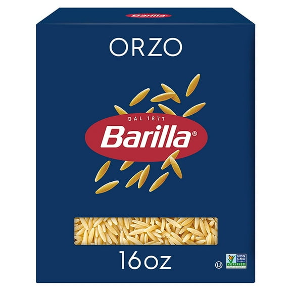 Barilla Orzo Pasta, 16 oz. Box - Non-GMO Pasta Made with Durum Wheat Semolina
