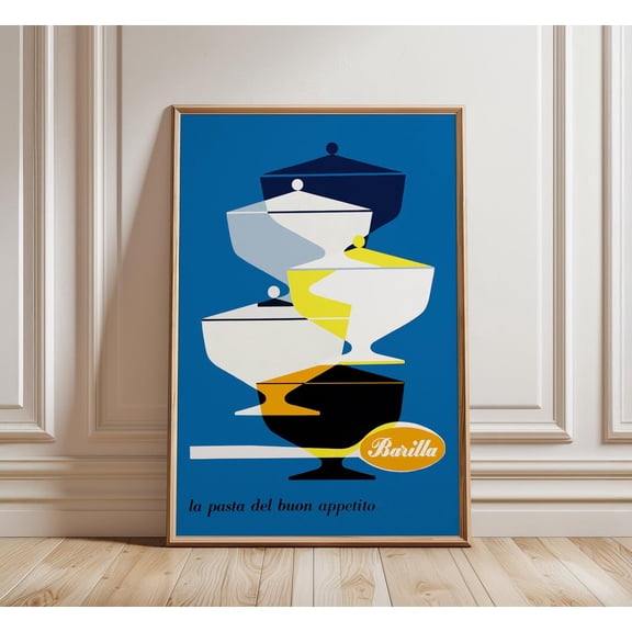 Barilla Pasta Advertisement Poster, Unframed Paper Poster 8x10in